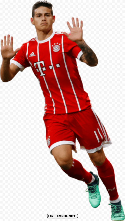 james rodriguez Isolated Design in Transparent Background PNG