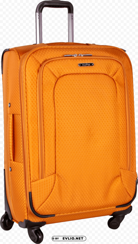 Yellow Suitcase HighResolution PNG Isolated Artwork