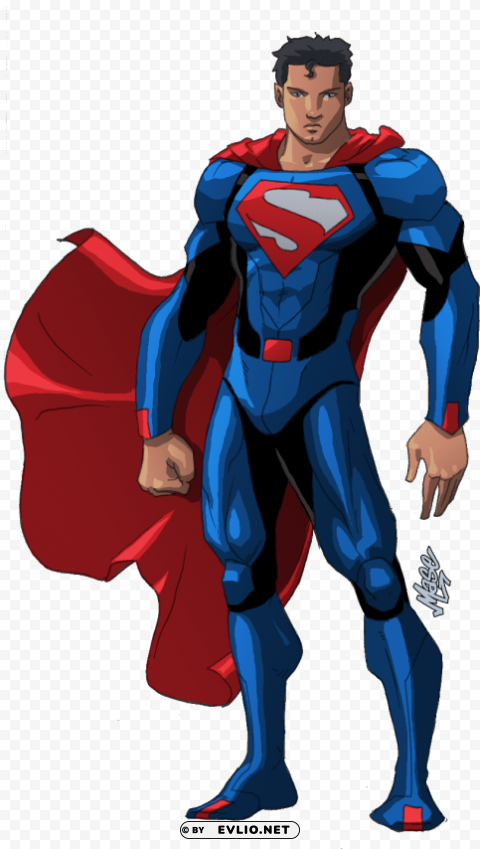 superman PNG Image Isolated on Transparent Backdrop