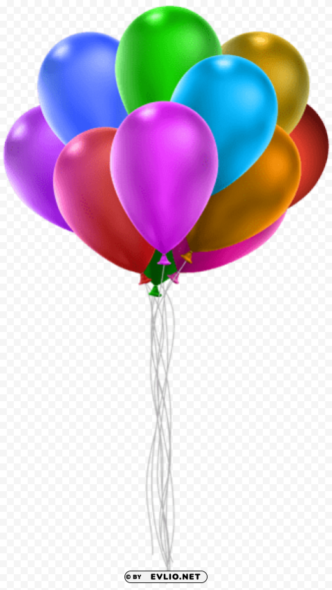 balloon bunch transparent PNG Image with Clear Background Isolated
