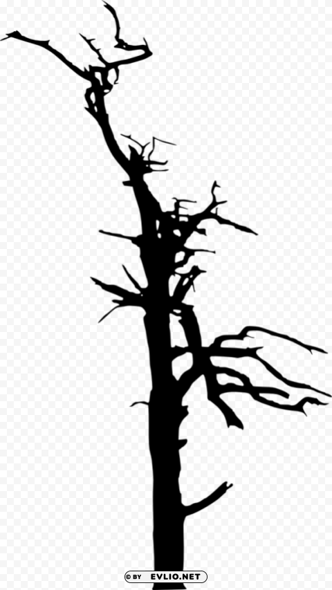 dead tree silhouette PNG images with alpha transparency free