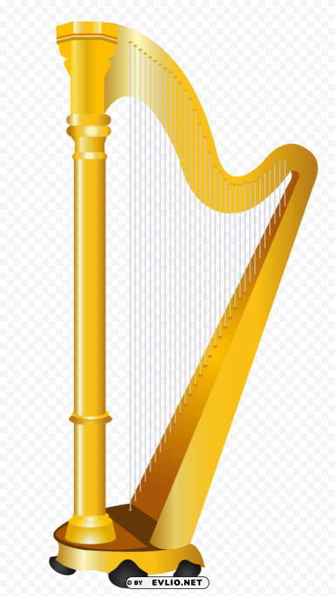 harp Transparent PNG Isolated Illustrative Element clipart png photo - 70aa0b62
