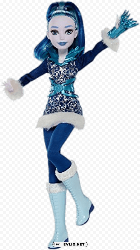 dc super hero girls frost action figure Transparent PNG Isolated Subject