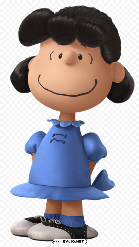 lucy the peanuts movie transparent cartoon PNG with alpha channel