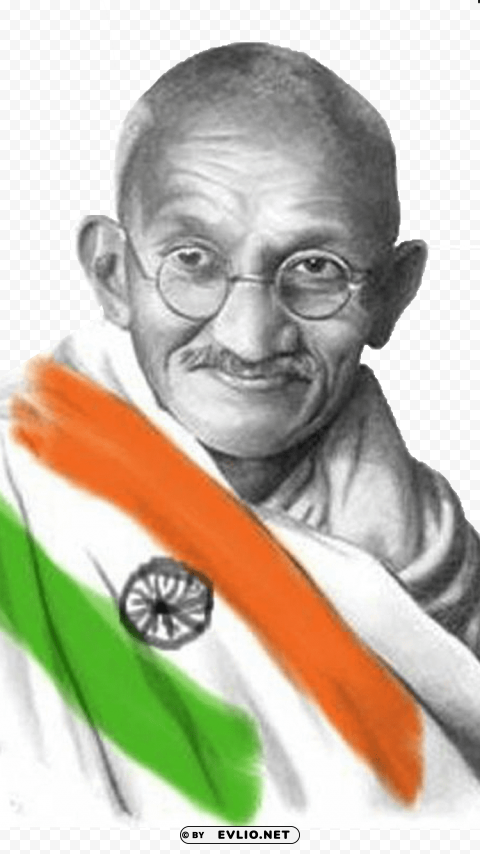 Transparent background PNG image of mahatma gandhi photo Clear Background Isolated PNG Icon - Image ID 36522934