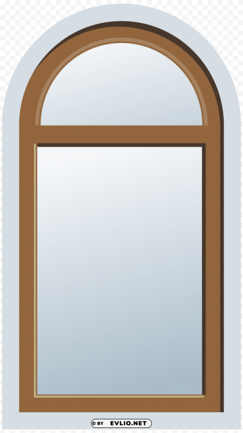 arch window brown Free PNG download no background