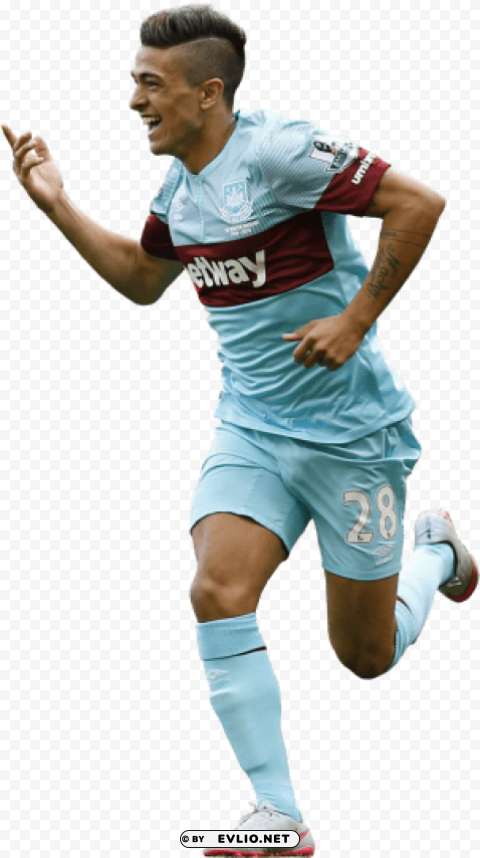 manuel lanzini PNG Graphic Isolated on Clear Background Detail