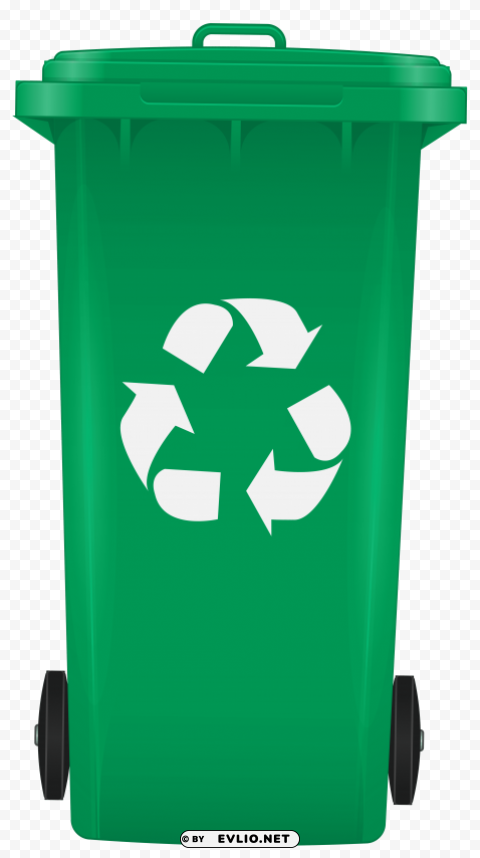 recycling bin PNG Graphic Isolated on Clear Background Detail