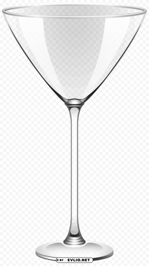 transparent cocktail glass PNG with clear background set