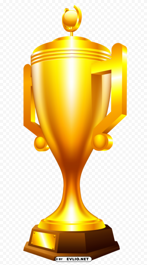 Gold Cup Trophy Clear Background PNG Isolated Element Detail