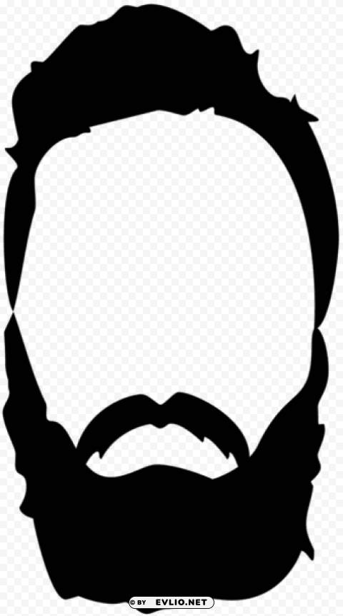 hair beard mustache Isolated Character in Clear Transparent PNG