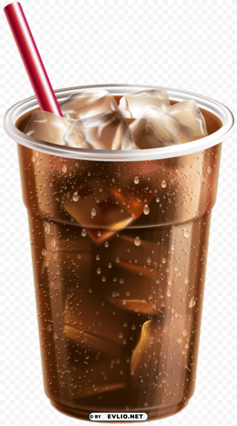 plastic cup with cola PNG free transparent