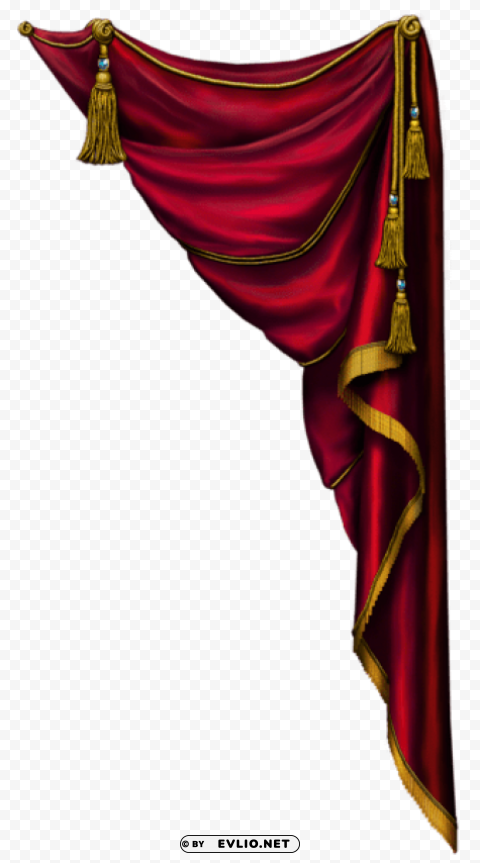  red curtain Transparent PNG picture
