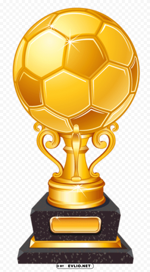 gold football award trophy Transparent PNG graphics complete collection