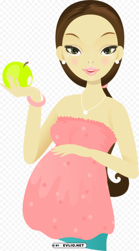 pregnant woman cartoon PNG with clear background extensive compilation