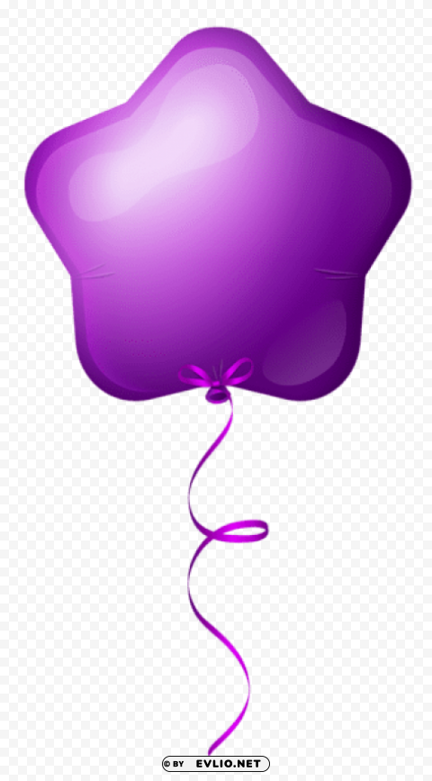 Purple Star Balloon PNG Transparent Photos Extensive Collection