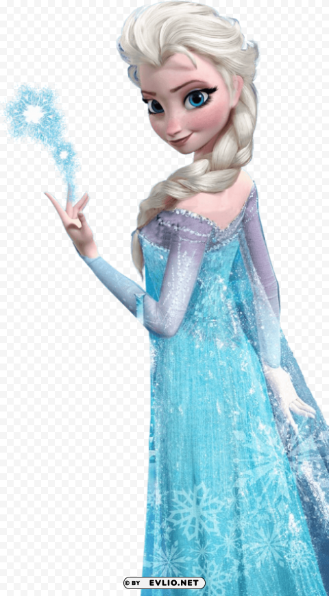 elsa frozen PNG Graphic with Transparent Background Isolation