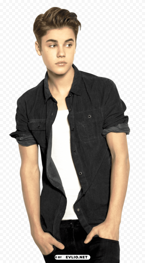 justin bieber Clear Background PNG Isolated Design Element