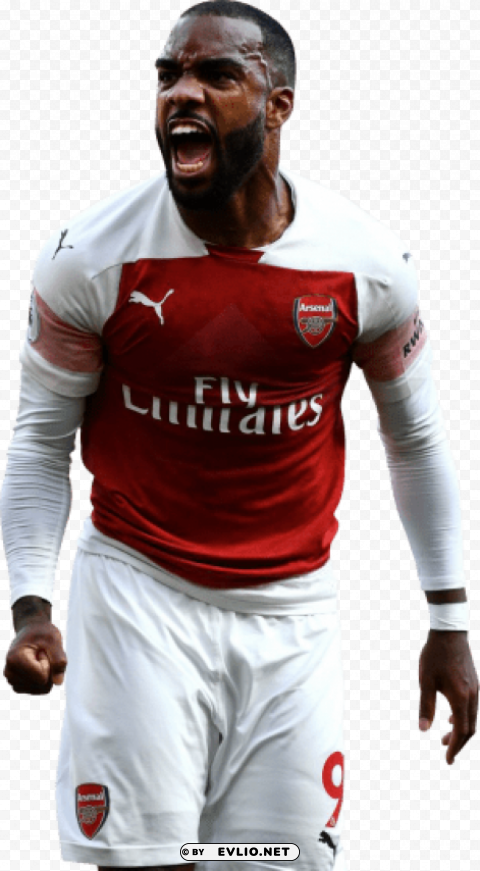 alexandre lacazette Transparent Background PNG Isolated Graphic