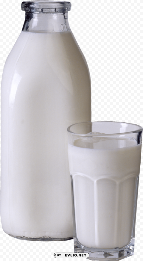 milk bottle Isolated Object with Transparent Background in PNG