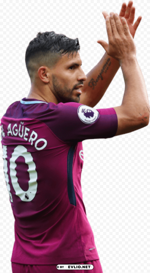 sergio aguero Isolated Element with Clear Background PNG