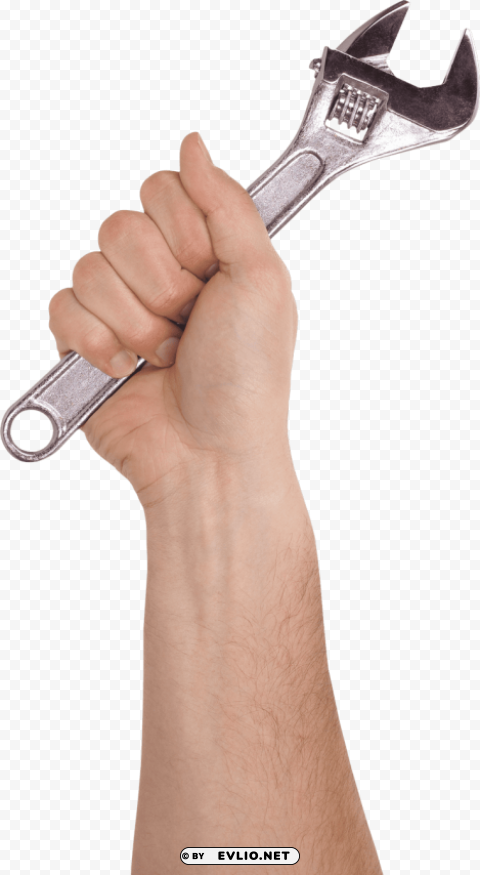 wrench spanner PNG with transparent backdrop