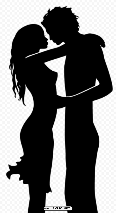 valentine man and woman silhouettes Free PNG images with transparent layers