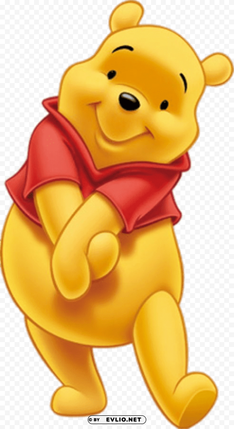 winnie the pooh cute pose Transparent PNG Isolated Artwork