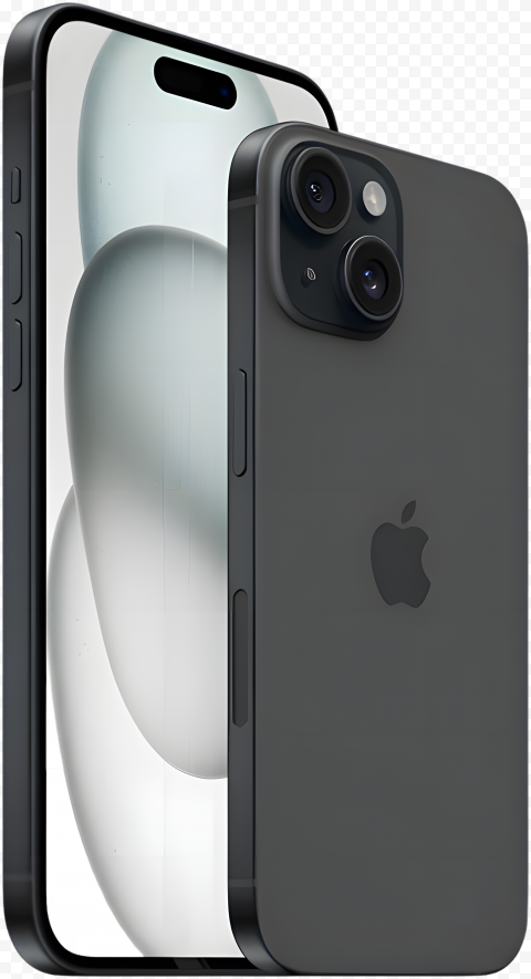 Apple Iphone 15 Black Smartphone HighQuality Transparent PNG Isolated Art