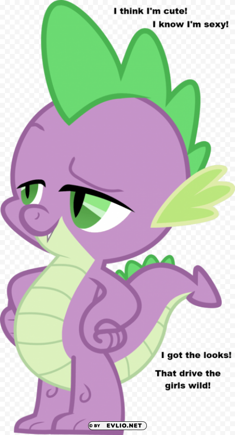 my little pony spike apron PNG cutout