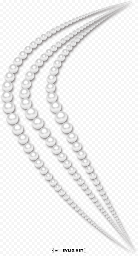 Pearl String PNG With Isolated Object