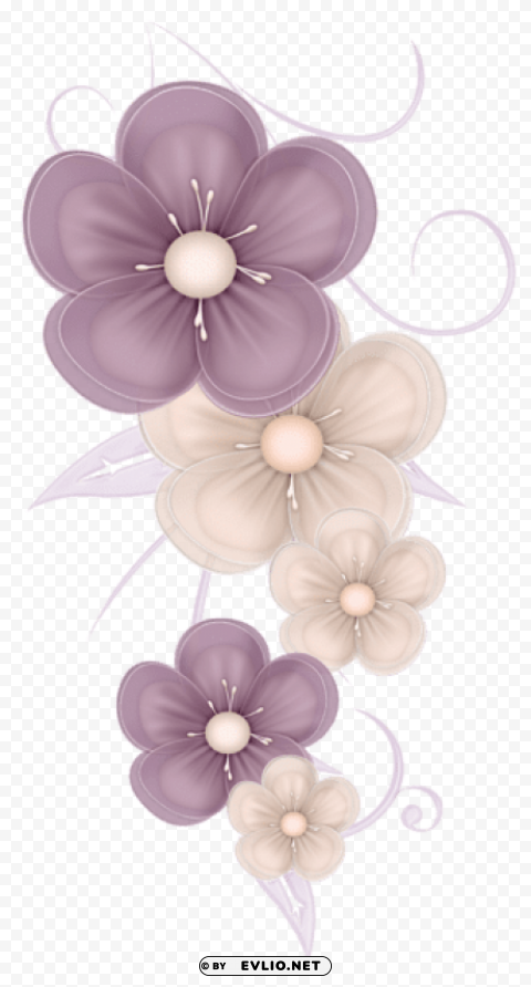 cute flowers decorpicture Isolated Graphic with Clear Background PNG