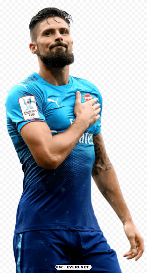 olivier giroud Clear Background Isolated PNG Object