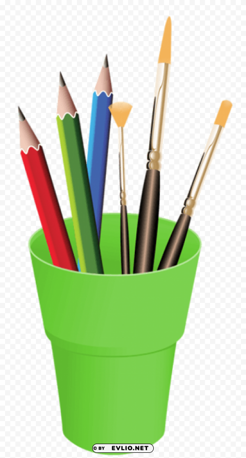 pencils in cup vector PNG files with no background wide assortment