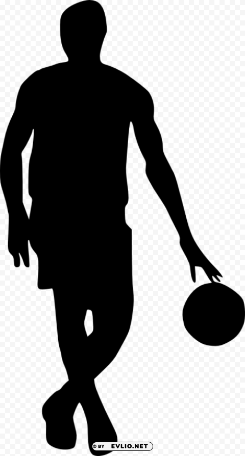 basketball player silhouette Transparent PNG pictures for editing