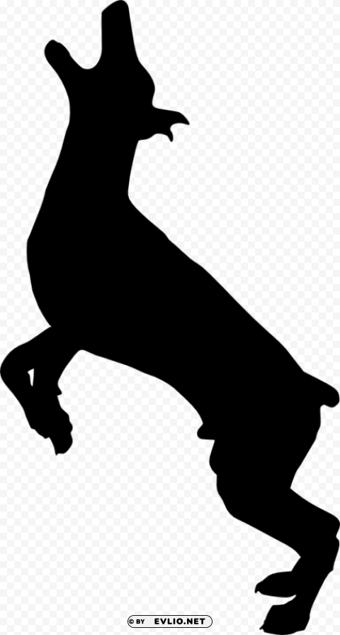 dog silhouette PNG for digital design