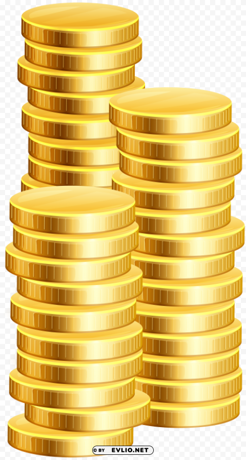 Coins PNG Image With Isolated Graphic Element