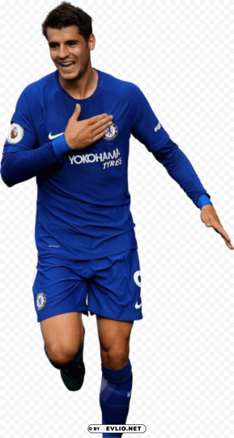 alvaro morata Isolated Design Element in PNG Format