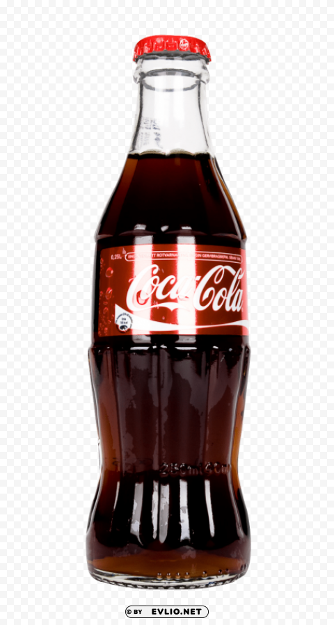 coca cola bottle Isolated Character on Transparent PNG