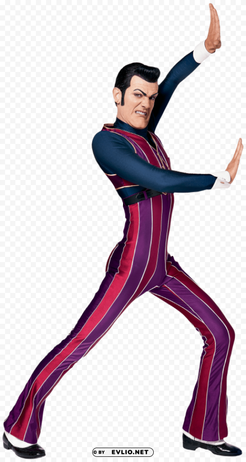robbie rotten trying to hold the wall Isolated Subject with Transparent PNG