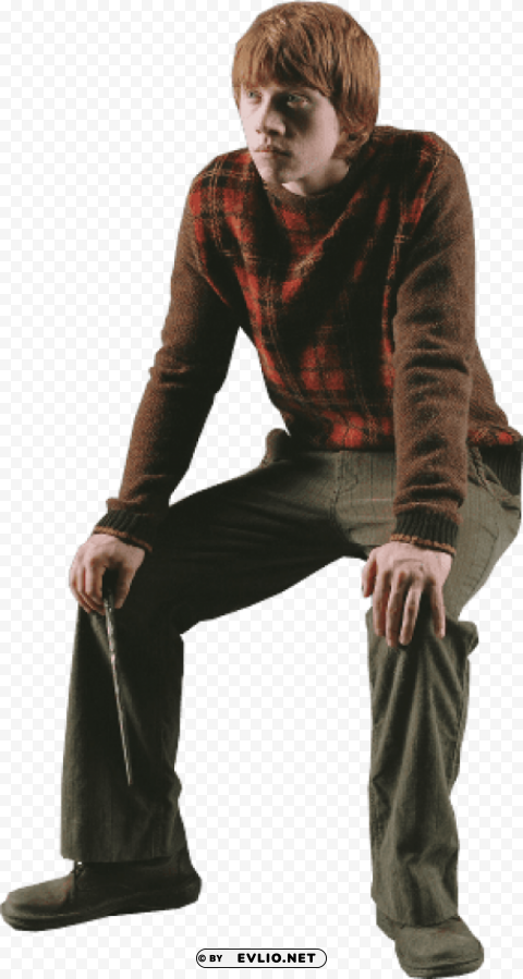 ron weasely sitting High-resolution transparent PNG images comprehensive assortment png - Free PNG Images ID 32e19972