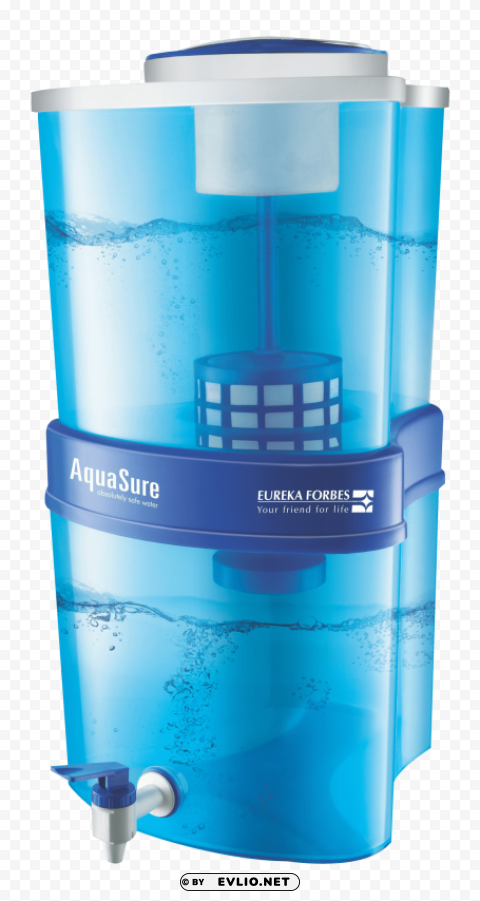 Blue Water Purifier PNG Graphic with Transparent Background Isolation
