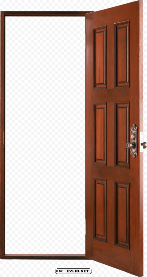 door Isolated Artwork on Clear Transparent PNG