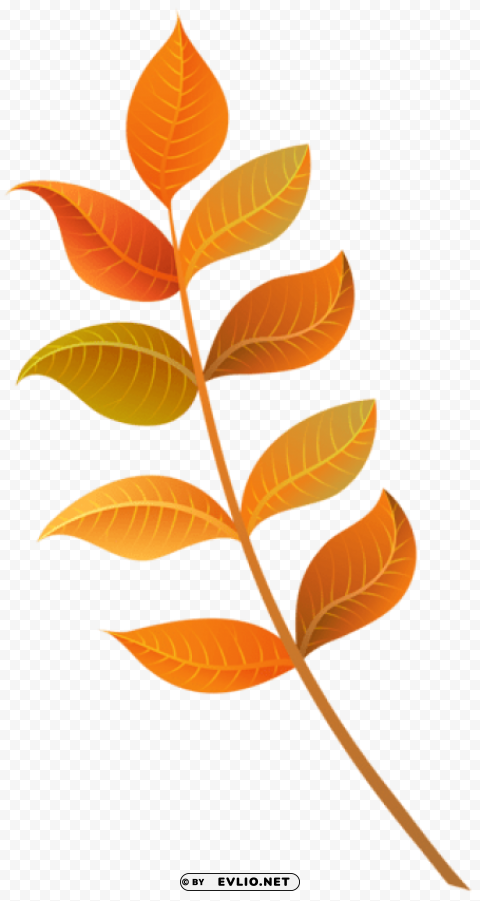 fall decorative leaves Transparent Background PNG Isolated Character