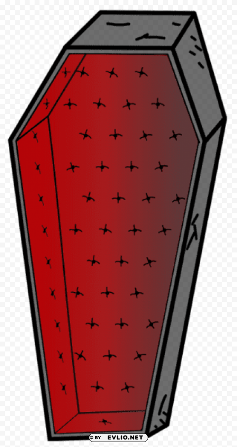 halloween vampire coffin Isolated Item on Clear Transparent PNG png images background -  image ID is 0d9e3cbd