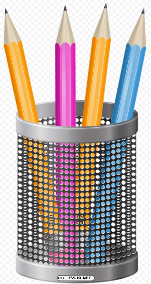 metal pencil cup PNG files with clear background