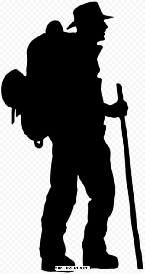 tourist silhouette Transparent Background Isolated PNG Character