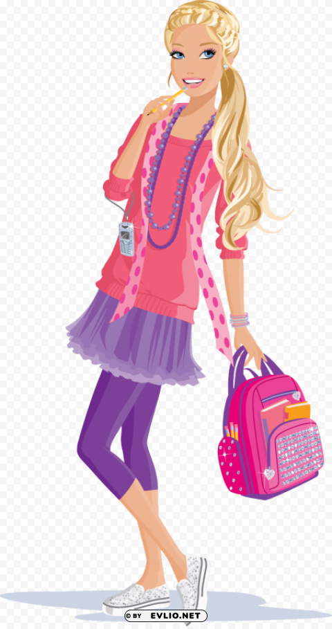 barbie PNG files with alpha channel assortment