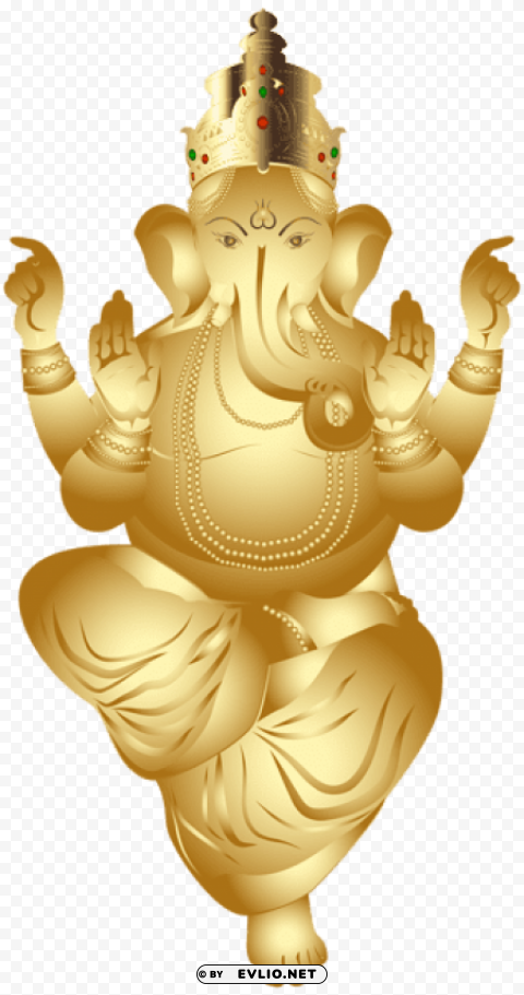 ganesha gold PNG files with no backdrop wide compilation