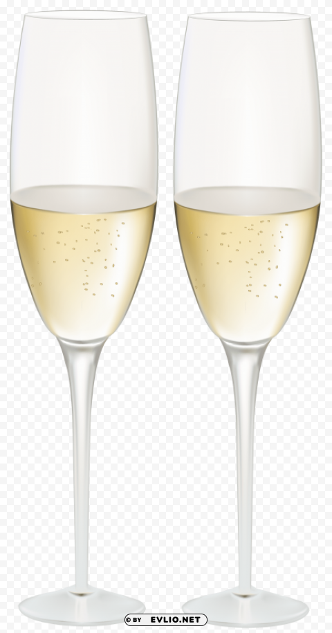 champagne glasses PNG objects